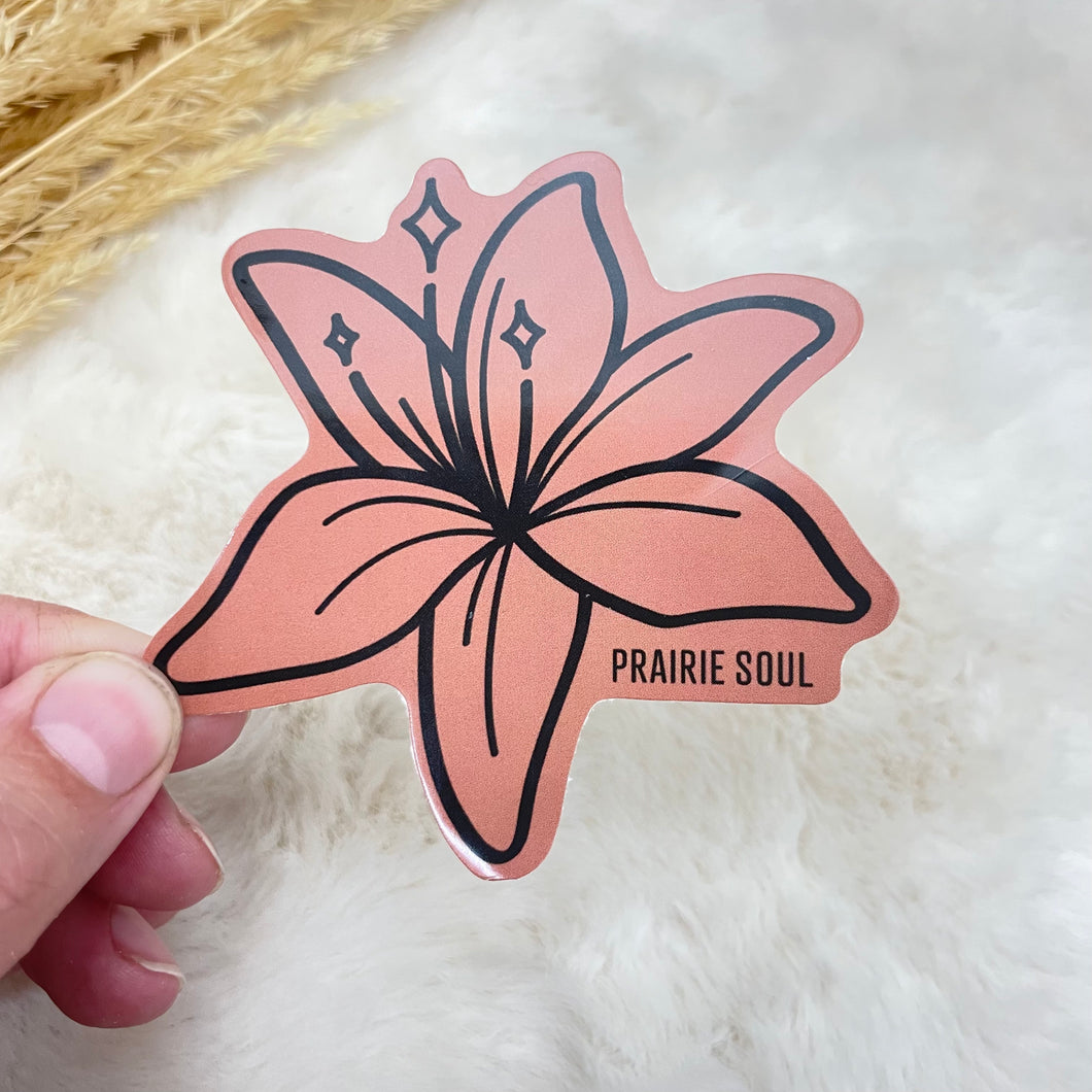 Sticker Prairie Lily