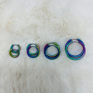 Hoop Earrings / Metal Hinge / Variety of Sizes