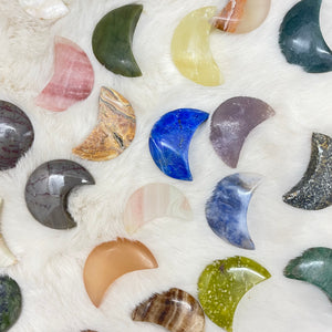 Gemstone Moon Pocket Stone / Variety of Stones