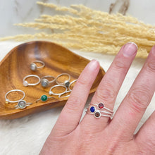 Gemstone Ring / Sterling Silver / Variety of Stones