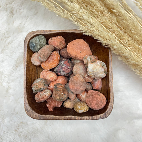 Carnelian “The Setting Sun” Pocket Stone Raw