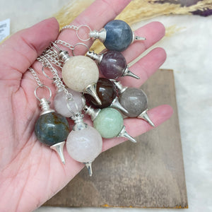 Gemstone Pendulum Sphere / Variety of Stones