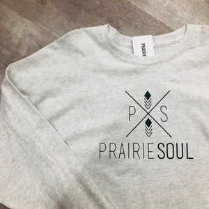 Prairie Soul Long Sleeve Tee / Ash White / X Logo