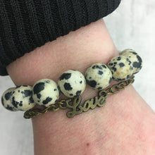 Stone Stacker Bracelet / Dalmatian Jasper