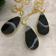 Black Agate Stone Necklace