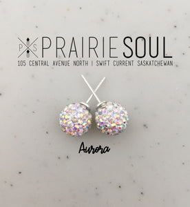 Glitterball Earrings - Aurora