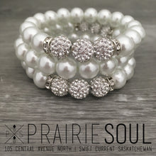 Pearl Stacker Bracelet / White