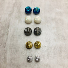 Globe Earrings / Regular post, plastic post, or magnetic