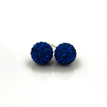 Glitterball Earrings - Royal Blue