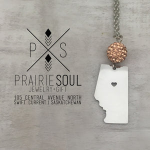 Alberta Prairie Heart Necklace