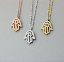 Dainty Necklace / Hamsa Hand of the Goddess