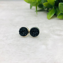 Druzy Earrings / Original / Black