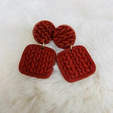 Earrings Polymer / Sweater Weather Square