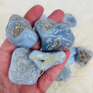 Blue Lace Agate "Stone of Communication"