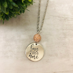 Love You More Coin Necklace