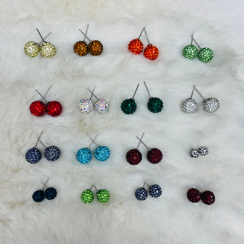 Flawsome Mystery Pack of FOUR Pairs Glitterball Earrings