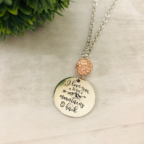 Love You to the Mountains Necklace