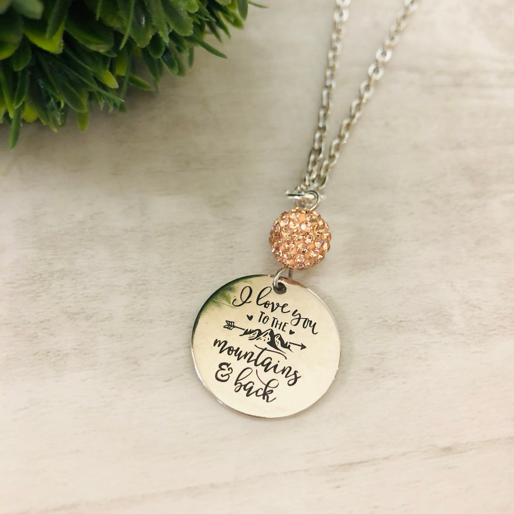 Love You to the Mountains Necklace