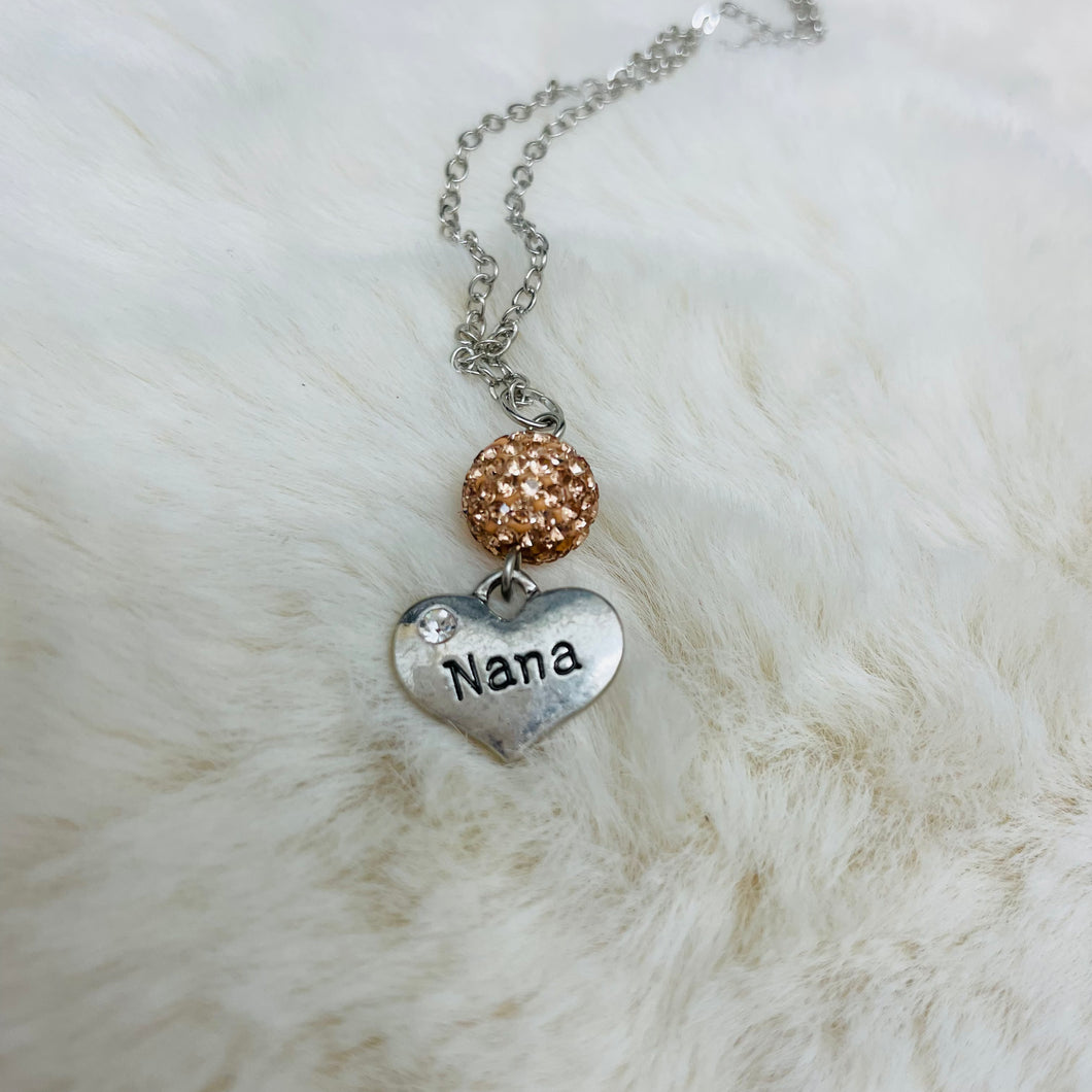 Family Name Heart Necklace