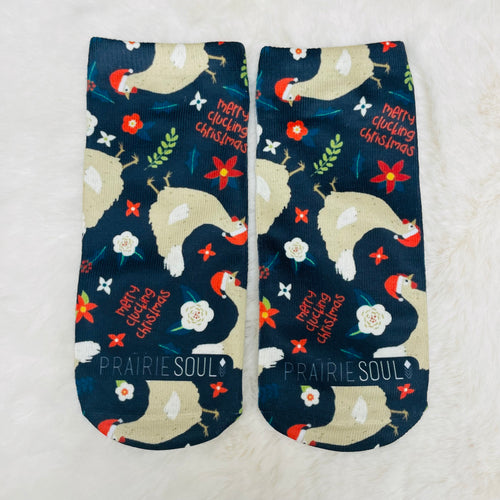 Socks Ankle / Merry Clucking Christmas