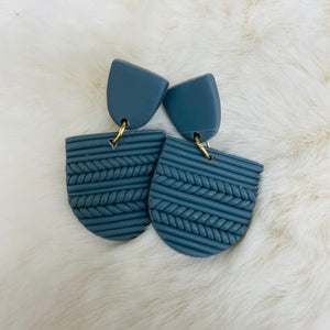 Earrings Polymer / Sweater Weather Semi Circle