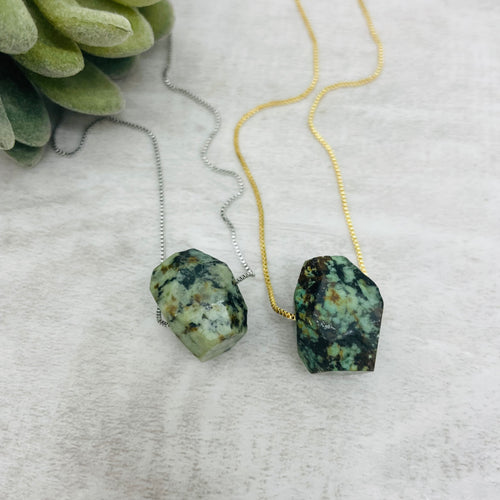 Lena Gemstone Necklace / African Turquoise