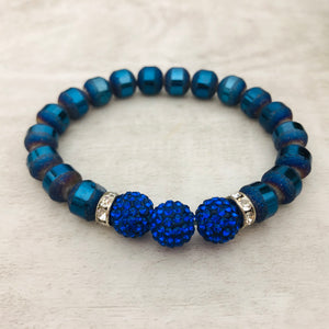Slice Stacker Bracelet / Blue Royal