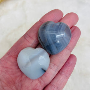 Gemstone Pocket Stone Heart / Variety of Stones