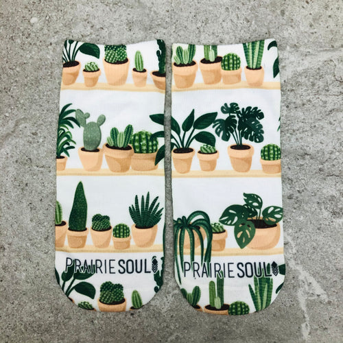 Socks Ankle / Plants on Shelf