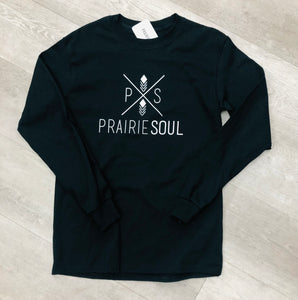 Prairie Soul Long Sleeve Tee / Black / X Logo