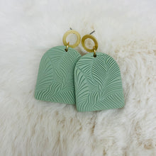 Earrings Polymer / Tropical Leaf