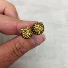Glitterball Earrings - Gold