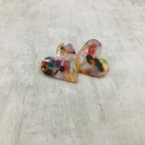 Earring / Resin Juliet Hearts
