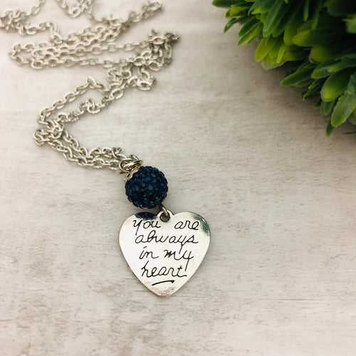 Always in My Heart Coin Necklace