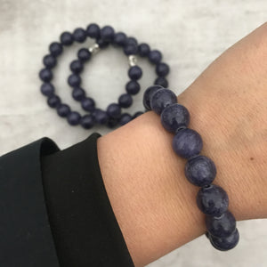 Stone Stacker Bracelet / Purple Haze