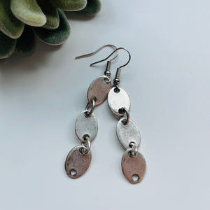 Earring / one of a kind #40 / silver antiqued