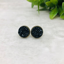 Druzy Earrings / Original / Black
