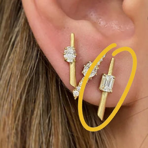 Diamond Spike Stud Earring