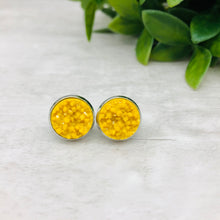 Druzy Earrings / Original / Yellow Mustard