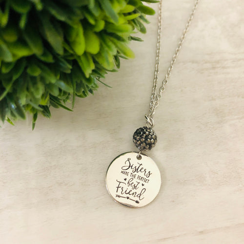 Sisters Best Friends Coin Necklace
