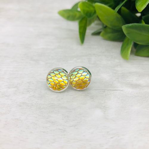 Druzy Earrings / Mermaid