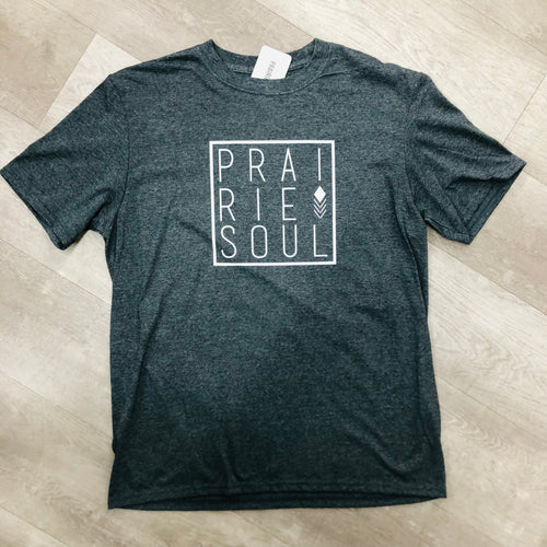 Prairie Soul Men's Tee / Charcoal Denim / Box