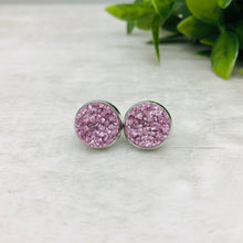 Druzy Earrings / Original / Purple Lilac