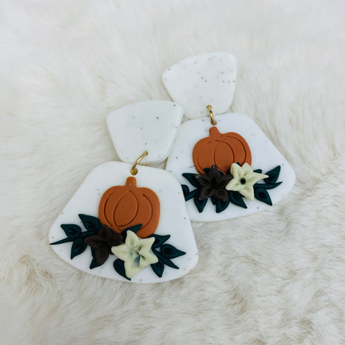 Earrings Polymer / Pumpkin