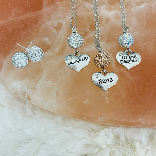 Family Name Heart Necklace