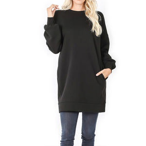 Zenana Clothing Oversized Front Pocket Sweater – Blueberi Boutique